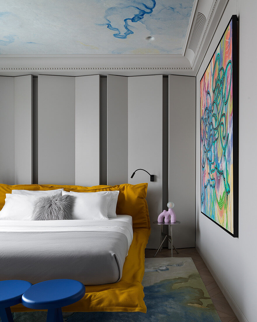 Китайский ковёр из шерсти и арт-шёлка PRISMATIC N